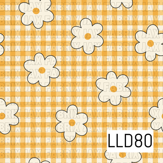 Gingham Daisy Yellow LLD80