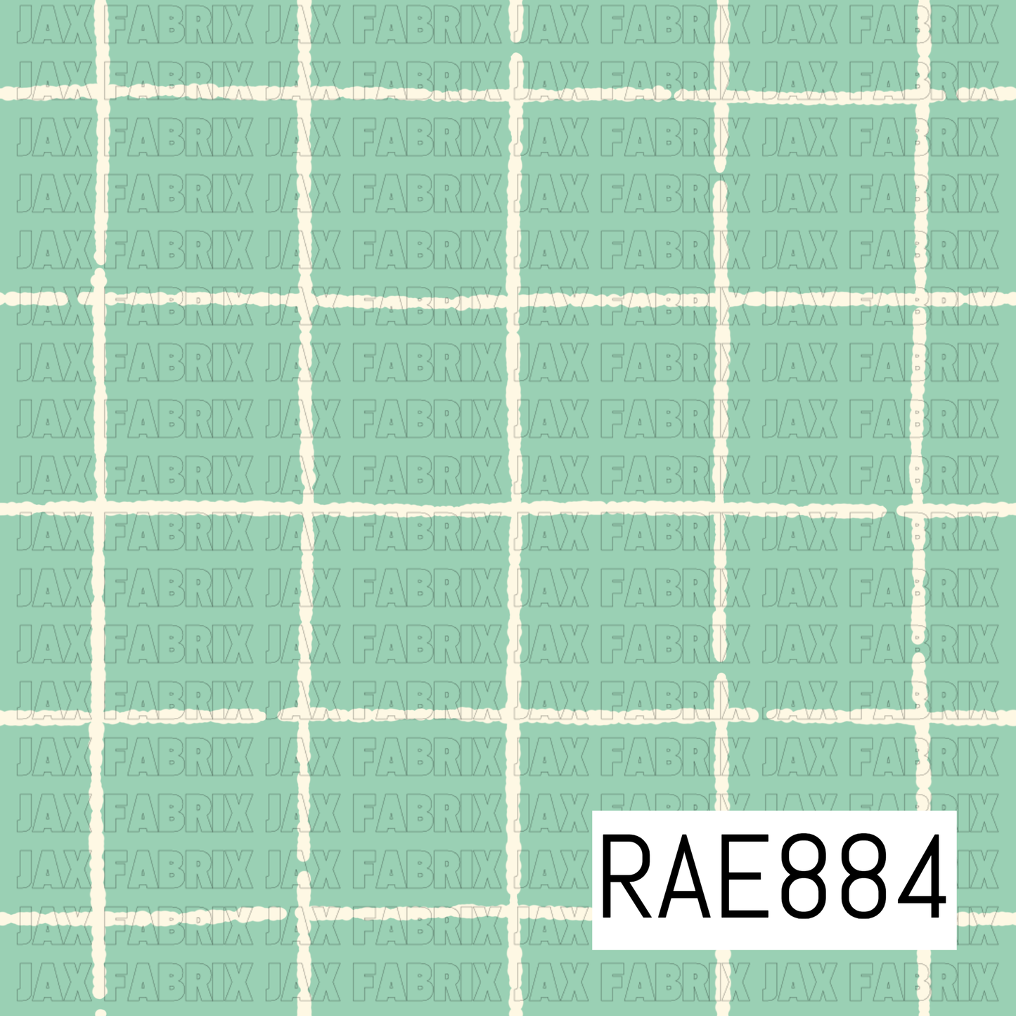 Green Sun Motif Plaid RAE884