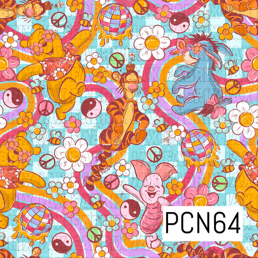 Groovy Bear Blue Check PCN64