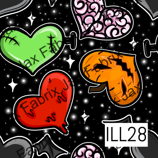 Halloween Hearts ILL28