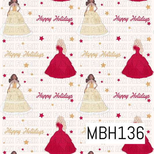 Happy Holidays Dolls Cream MBH136
