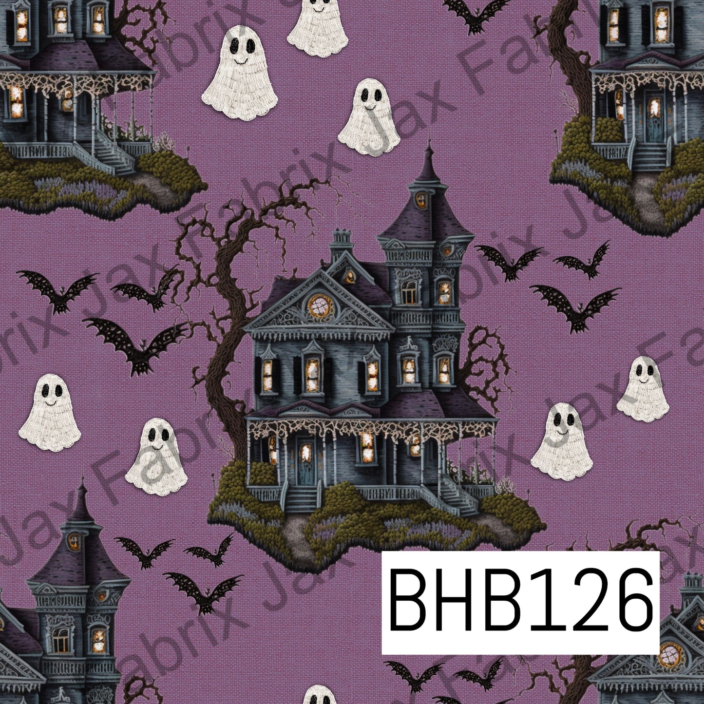 Haunted House Purple BHB126