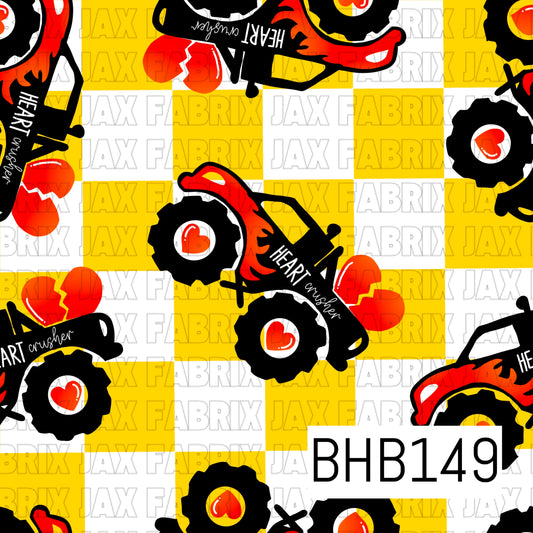Heart Crusher yellow Check BHB149