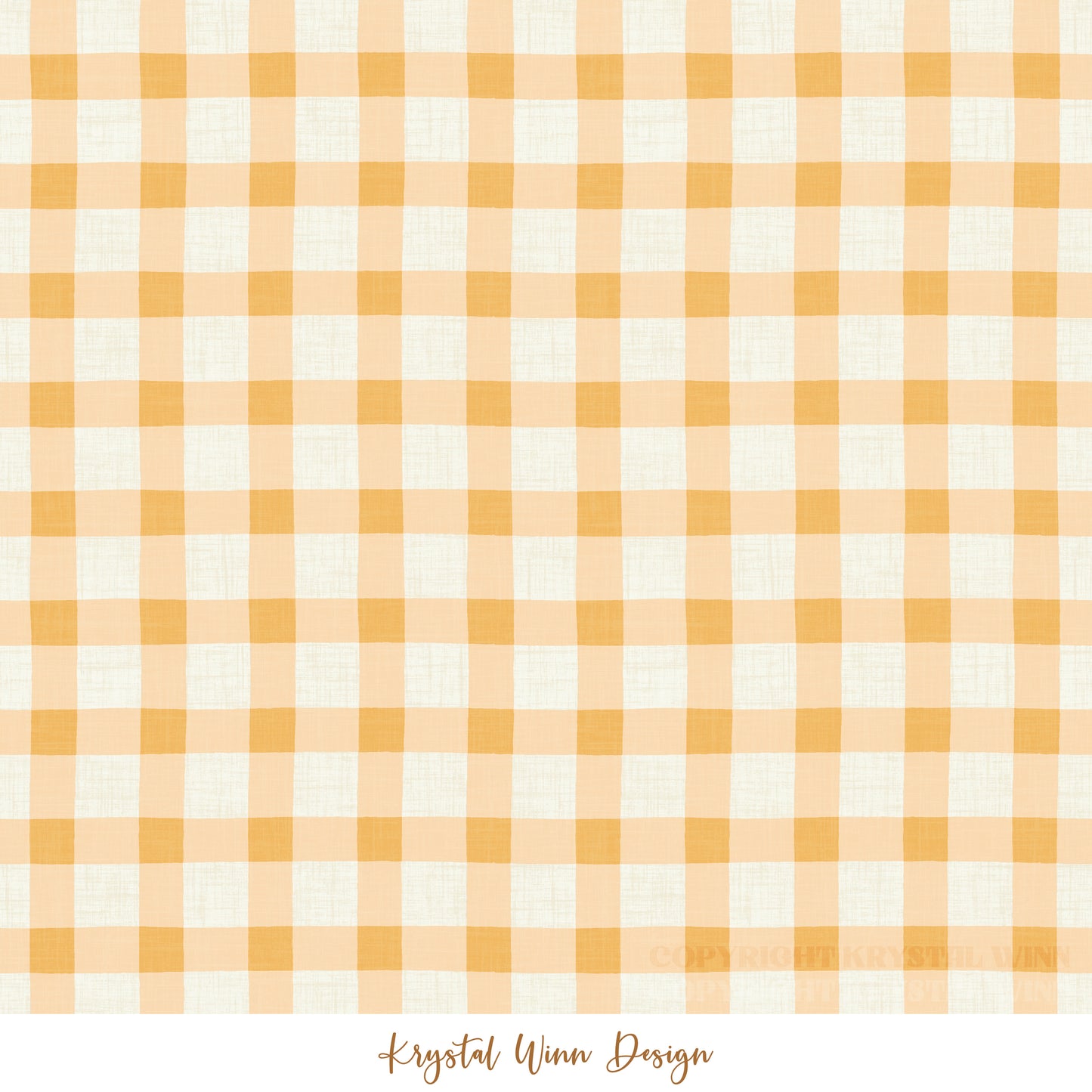 Highland Summer Gingham Yellow KW713