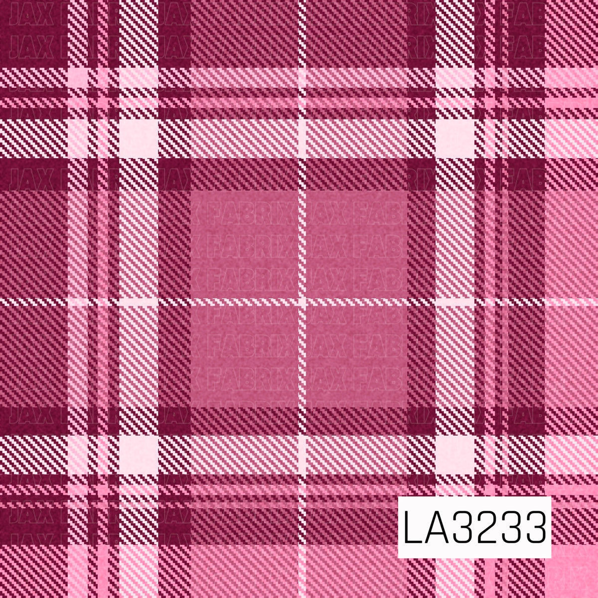 A bold monochromatic plaid featuring rich cranberry, berry, blush, and soft pink tones. Layered stripes and fine diagonal detailing give the design a classic woven plaid texture with a fun feminine feel.
