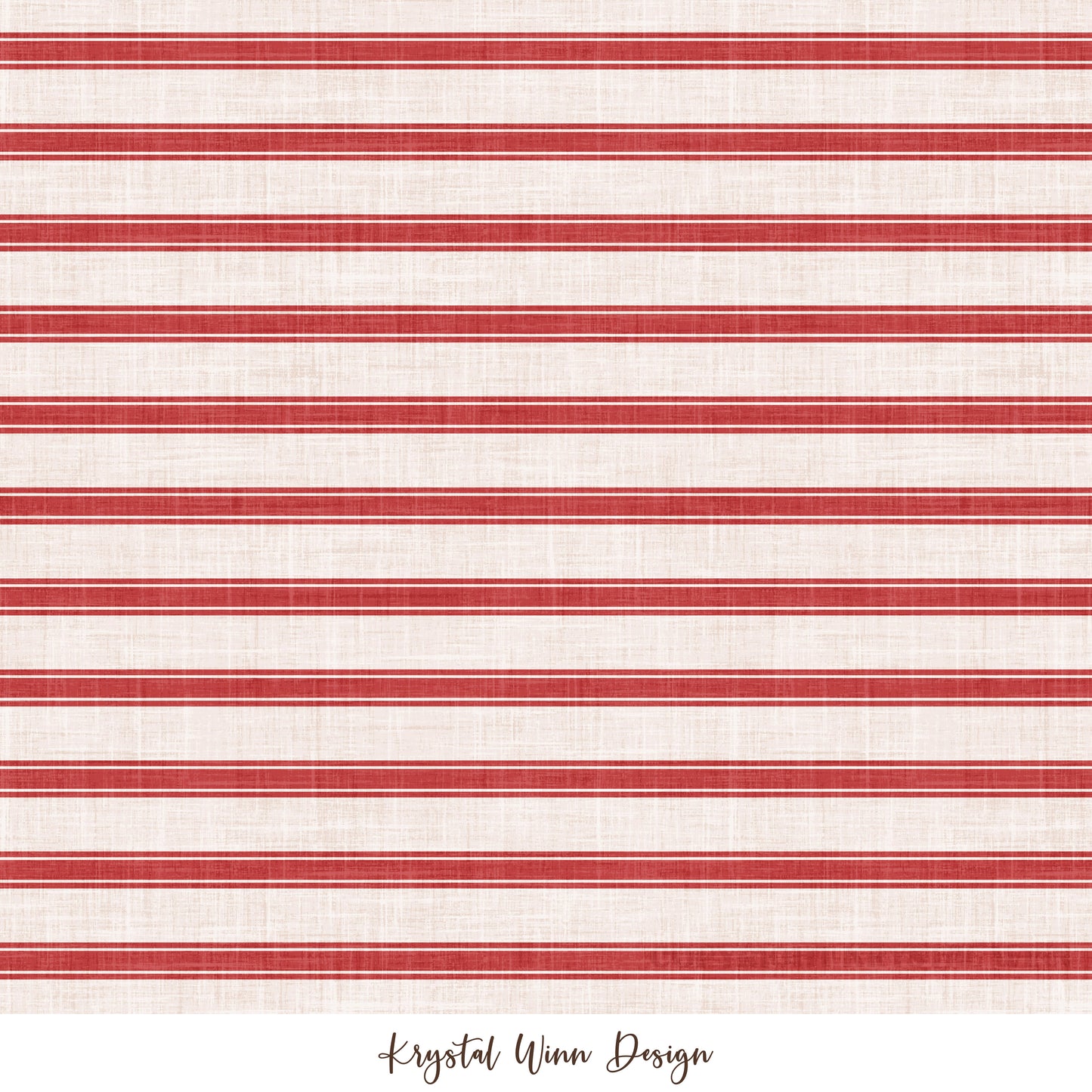 Home for Christmas Stripe Red KW1031