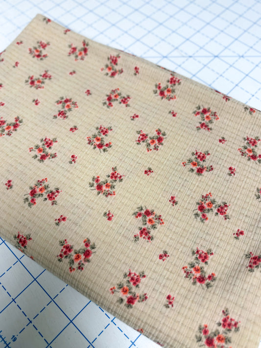 RTS Floral Pointelle 4x2 (sold in bundles of 2 yards)