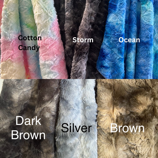 Colored Fur Blankets 50 x 60