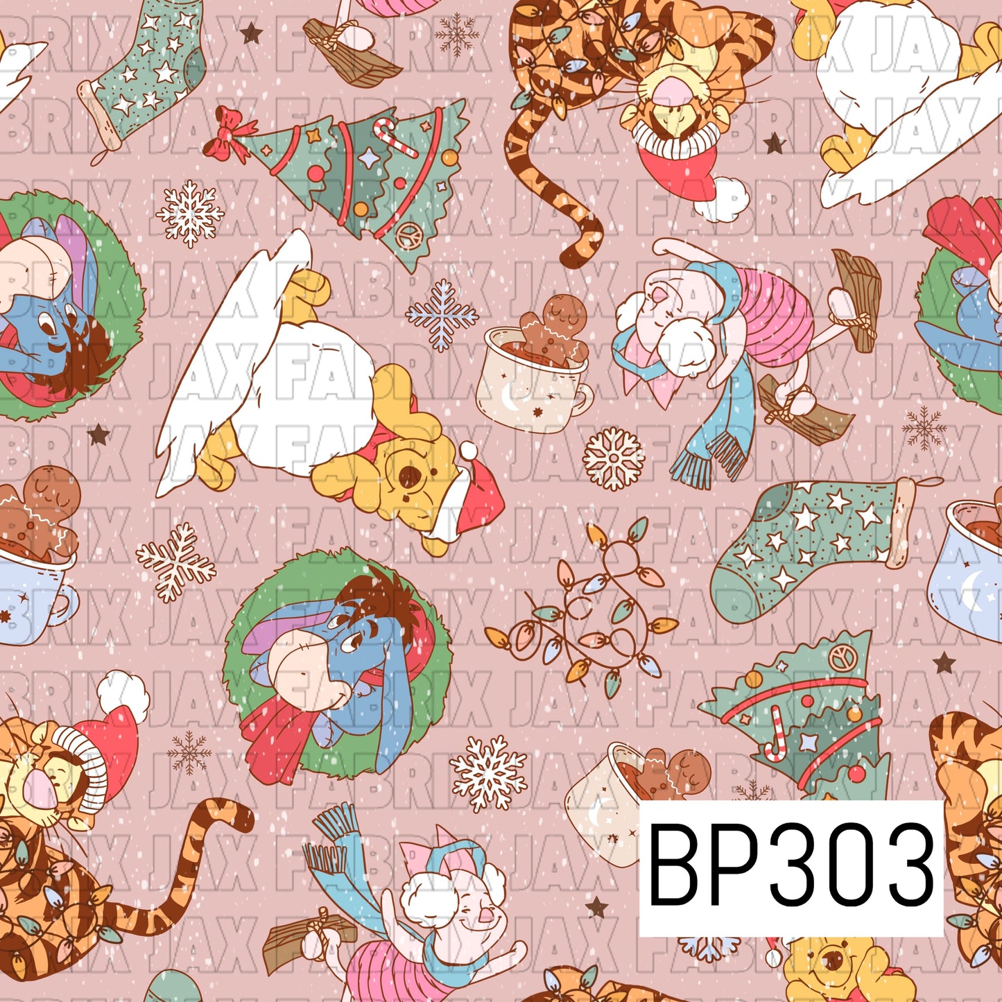 Christmas Bear White Pink BP303