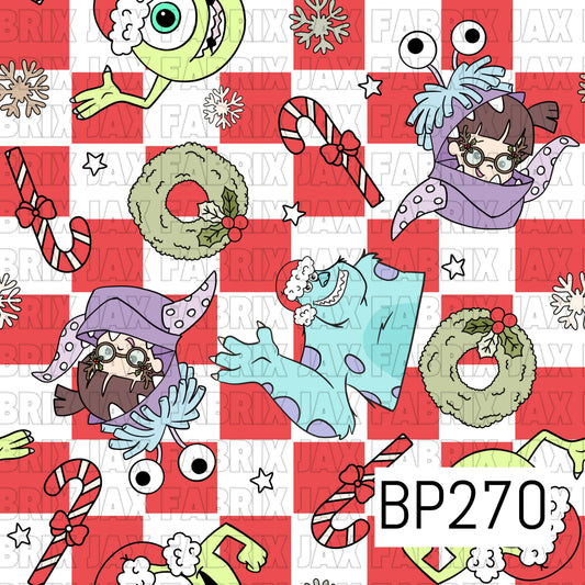 Christmas Monster Red Check BP270