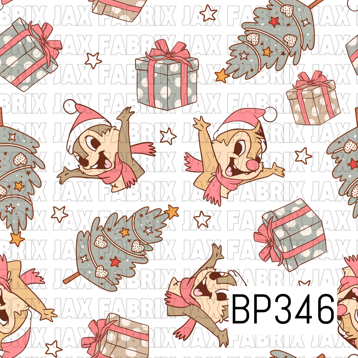 Chipmunk Christmas White BP346