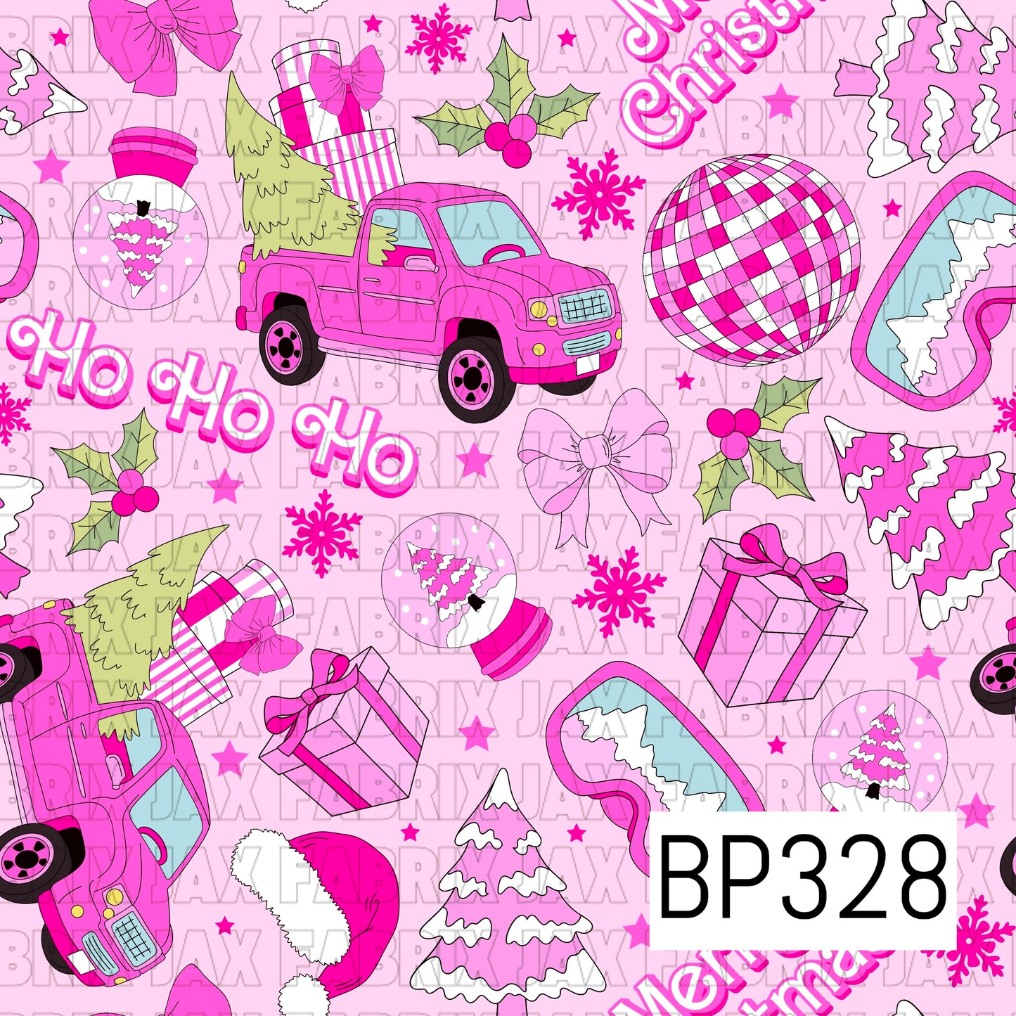 Ho Ho Ho Trucks Pink BP328