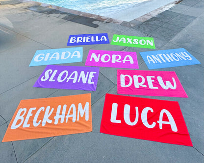 Name Towel E - 30" x 60"