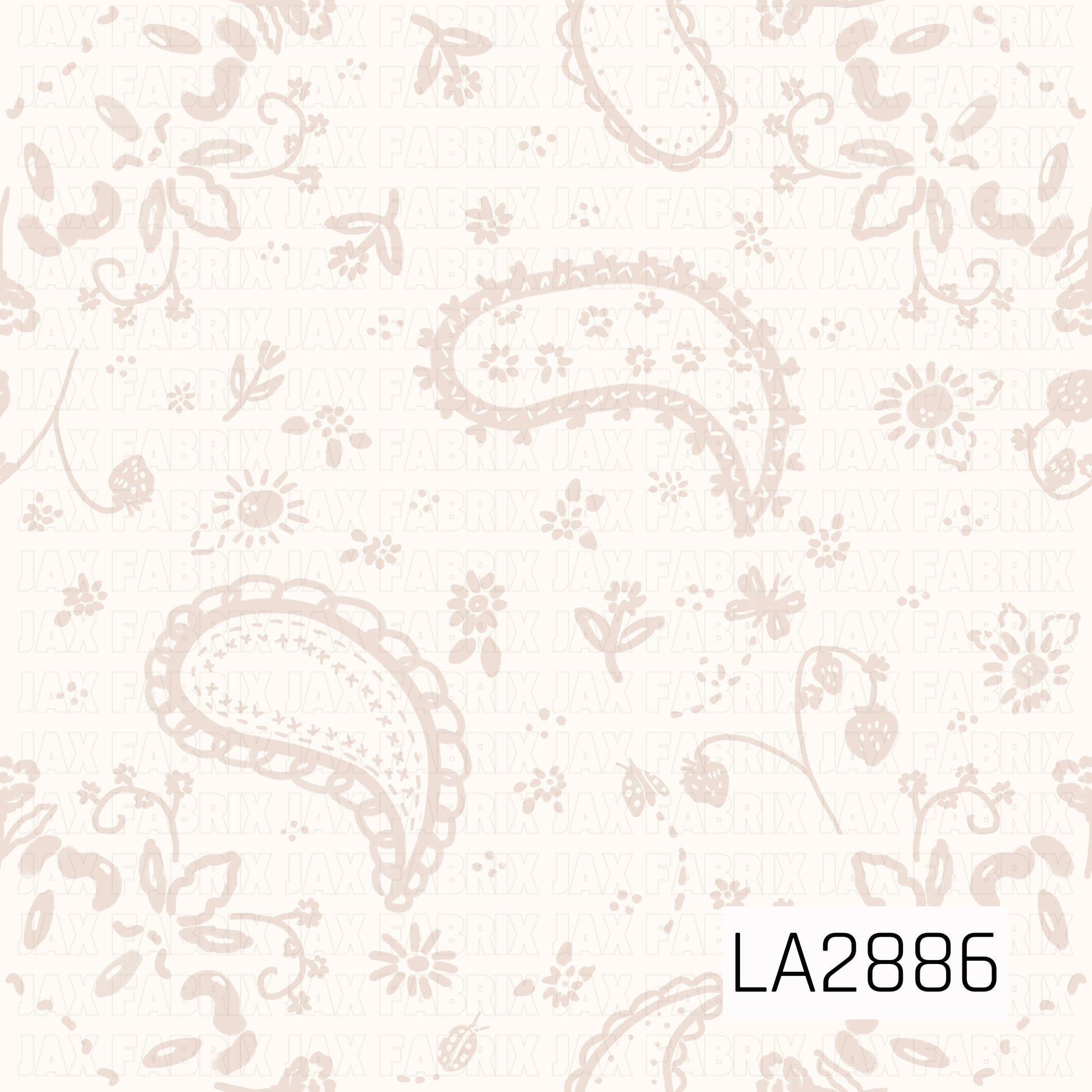 A soft and elegant neutral western-inspired pattern featuring dusty beige paisley motifs scattered across a creamy ivory background. Delicate florals, strawberries, vines, and botanical doodles are woven throughout the design, creating a subtle vintage charm. The tone-on-tone color palette gives this print a timeless, sophisticated feel while the classic bandana elements add a touch of rustic country style. Perfect for western, boho, cottagecore, coquette, and everyday feminine projects.
