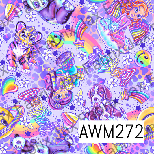90's Vibe Purple Rainbow AWM272