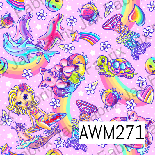 90's Vibe Pink Rainbow AWM271