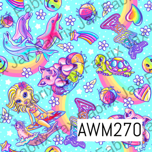 90's Vibe Blue Rainbow AWM270