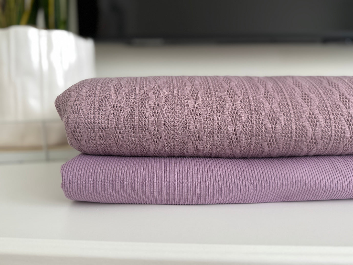 RTS Purple Rib 2x1 (sold in bundles of 2 yards)