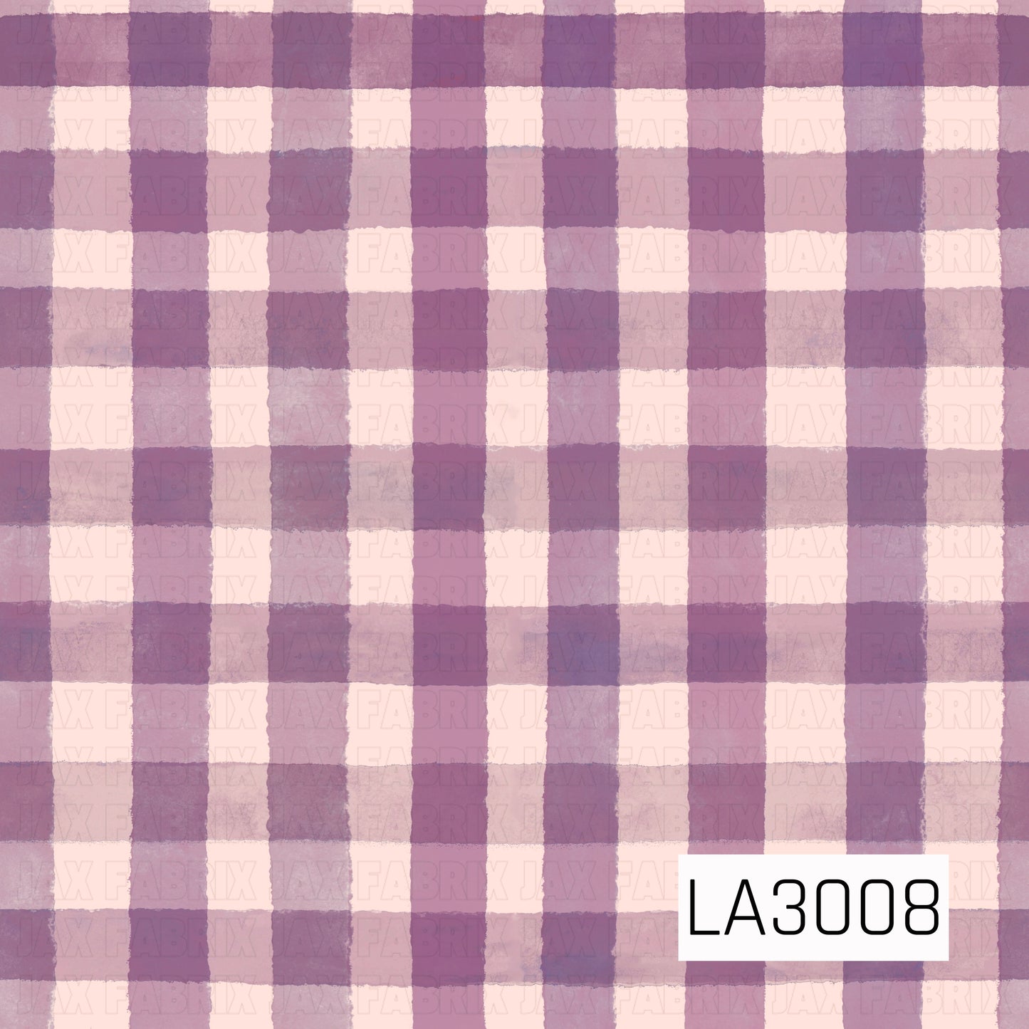 A soft watercolor plaid featuring lavender, lilac, dusty violet, and crisp white tones. The hand-painted brushstroke texture creates a timeless check pattern with a cozy, vintage feel, making it a beautiful coordinating print for florals, cottagecore, and seasonal fall collections.
