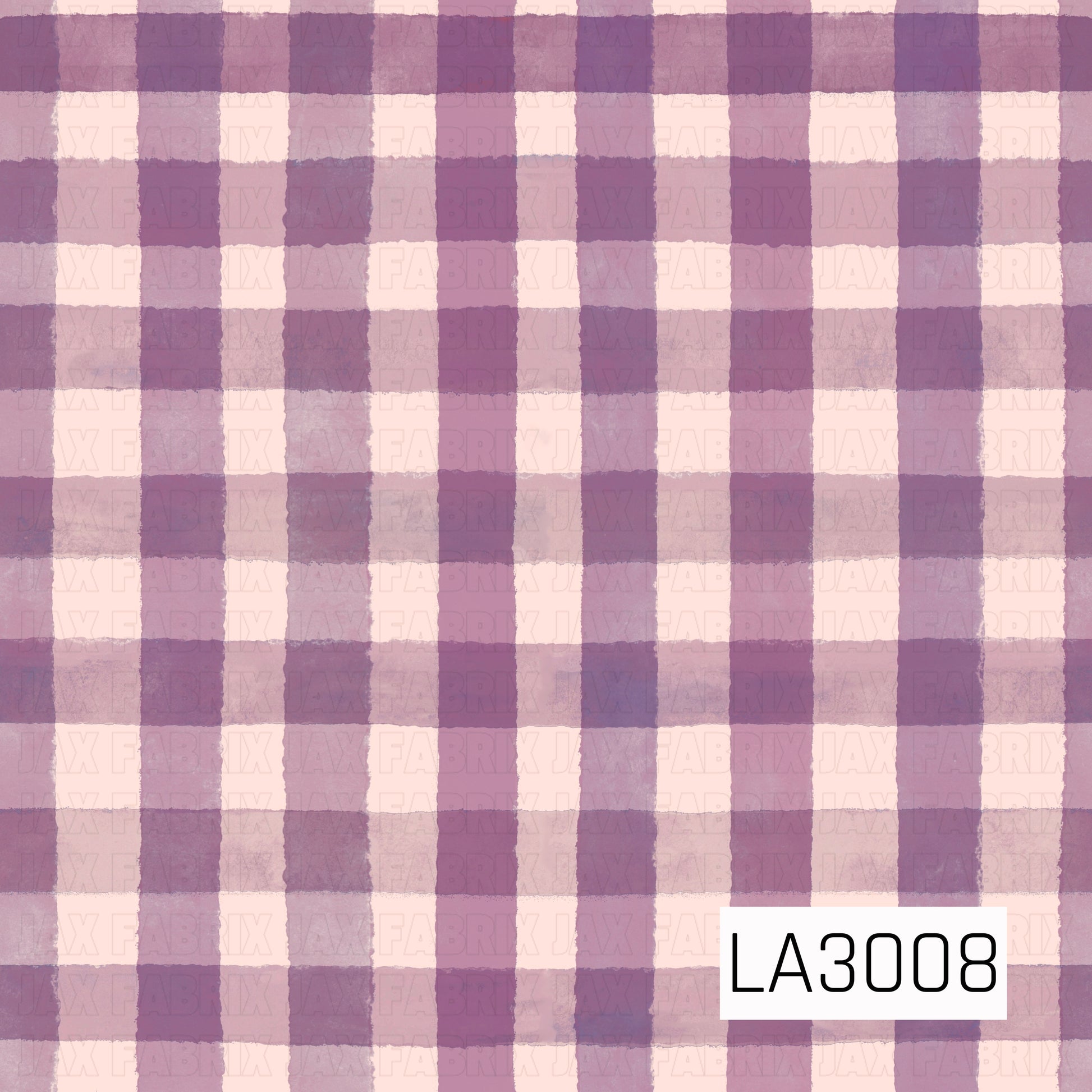 A soft watercolor plaid featuring lavender, lilac, dusty violet, and crisp white tones. The hand-painted brushstroke texture creates a timeless check pattern with a cozy, vintage feel, making it a beautiful coordinating print for florals, cottagecore, and seasonal fall collections.

