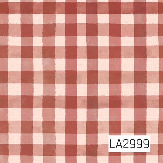 A soft watercolor plaid featuring warm terracotta, dusty rose, blush pink, and muted mauve tones. The hand-painted brushstroke texture gives this classic check pattern a cozy, rustic feel, making it a beautiful coordinating print for autumn and everyday sewing and crafting projects.
