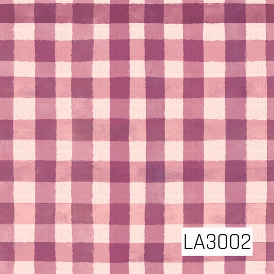 A soft watercolor plaid featuring rich plum, mauve, dusty lavender, and blush pink tones. The hand-painted brushstroke texture gives this classic check pattern a cozy, vintage-inspired feel, making it a beautiful coordinating print for autumn and everyday sewing and crafting projects.
