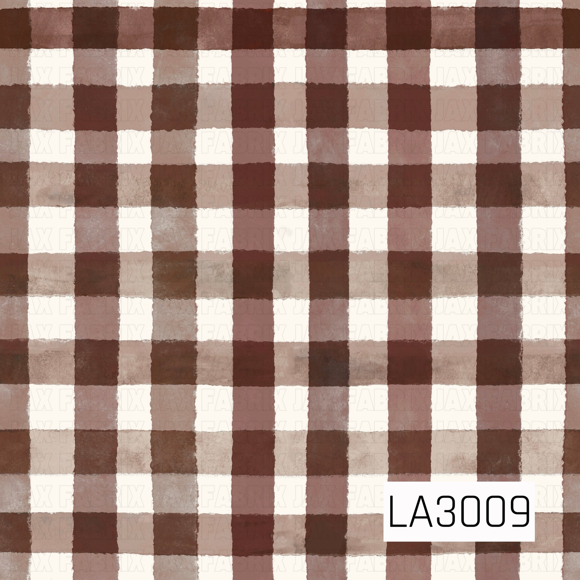 A soft watercolor plaid featuring rich chocolate brown, warm taupe, mocha, and crisp white tones. The hand-painted brushstroke texture gives this classic check pattern a cozy, rustic feel, making it a beautiful coordinating print for fall florals, woodland themes, and autumn-inspired collections.
