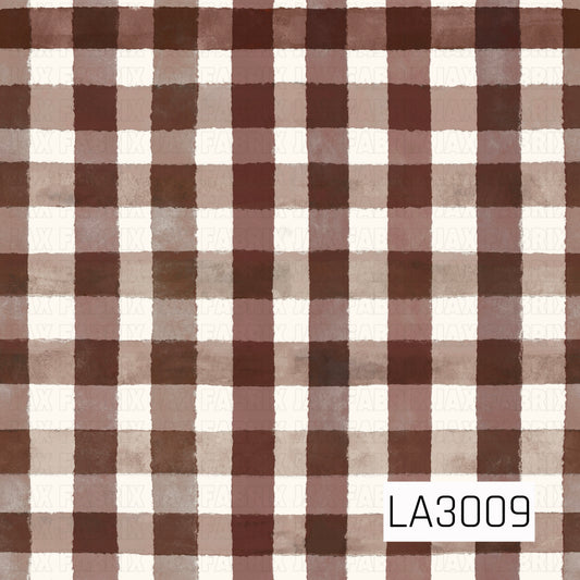A soft watercolor plaid featuring rich chocolate brown, warm taupe, mocha, and crisp white tones. The hand-painted brushstroke texture gives this classic check pattern a cozy, rustic feel, making it a beautiful coordinating print for fall florals, woodland themes, and autumn-inspired collections.
