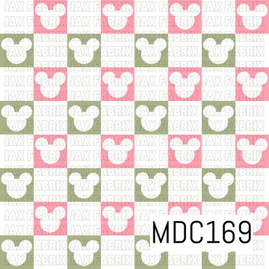 Mouse Check Pink and Green MDC169