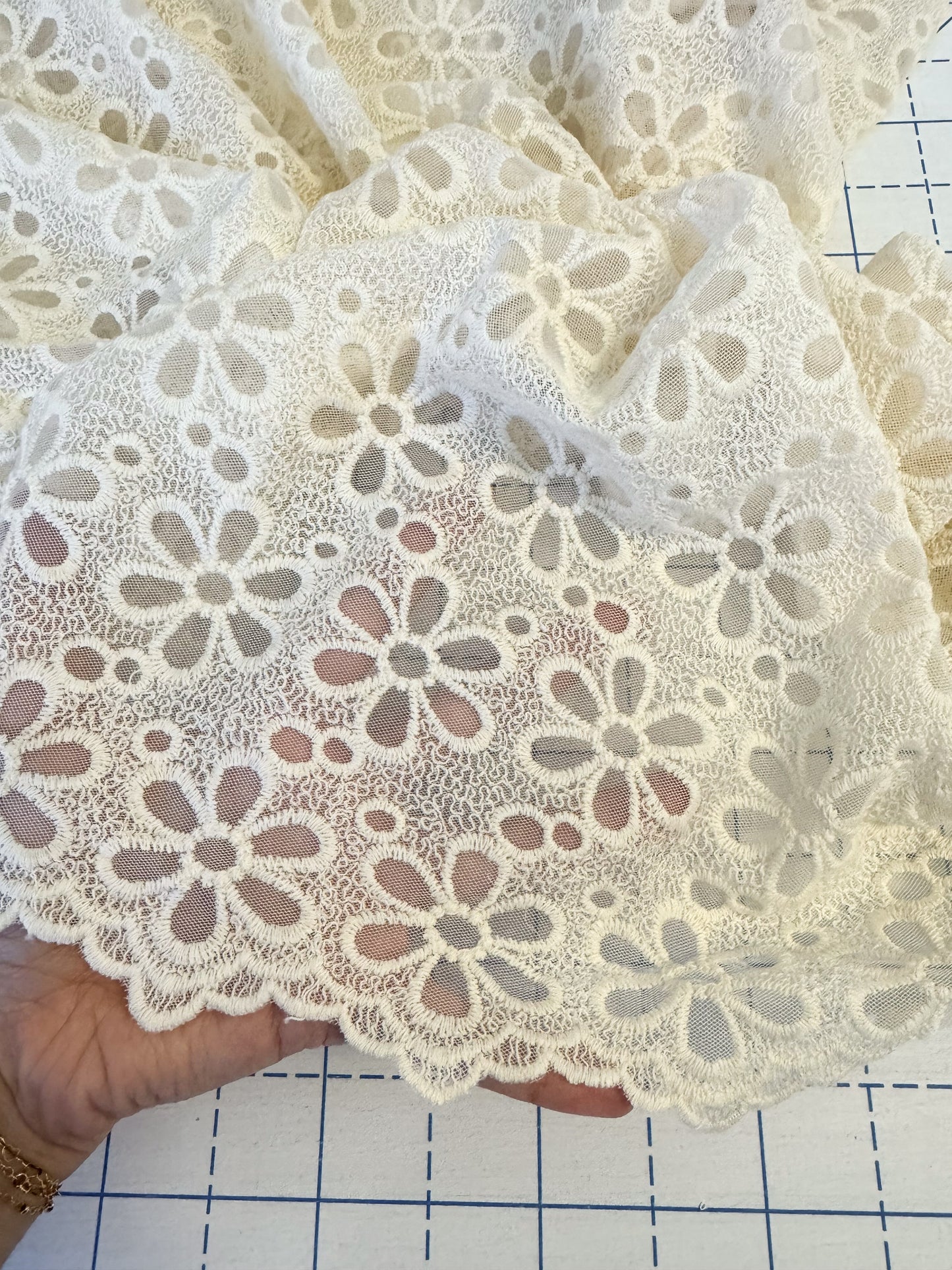 RTS Floral Embroidered Fabric