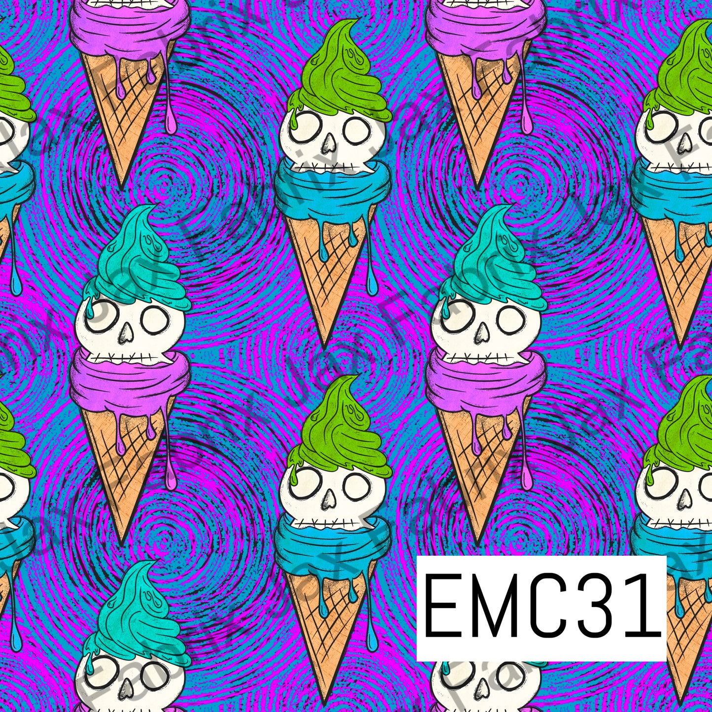 Halloween Skull Cones  EMC31