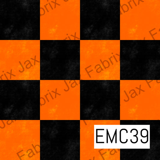 Orange Black Check EMC39
