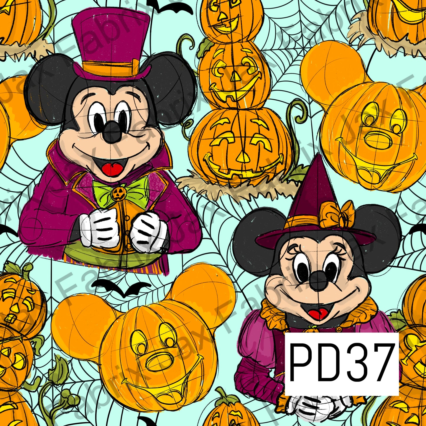 Sketchy Halloween Mouse PD37