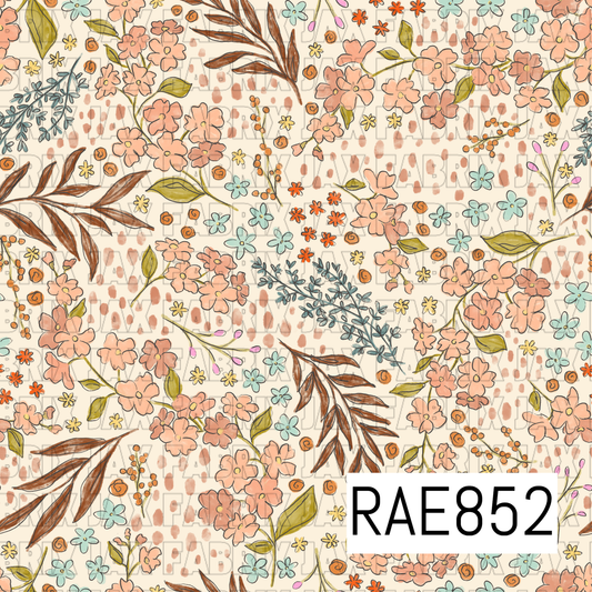 Inky Floral Garden RAE852