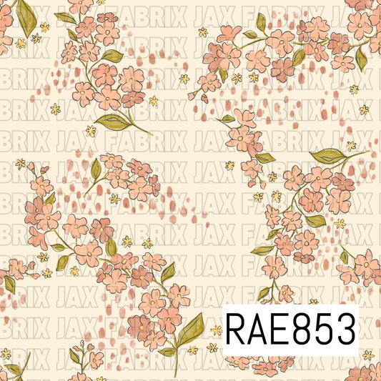 Inky Floral Vines RAE853