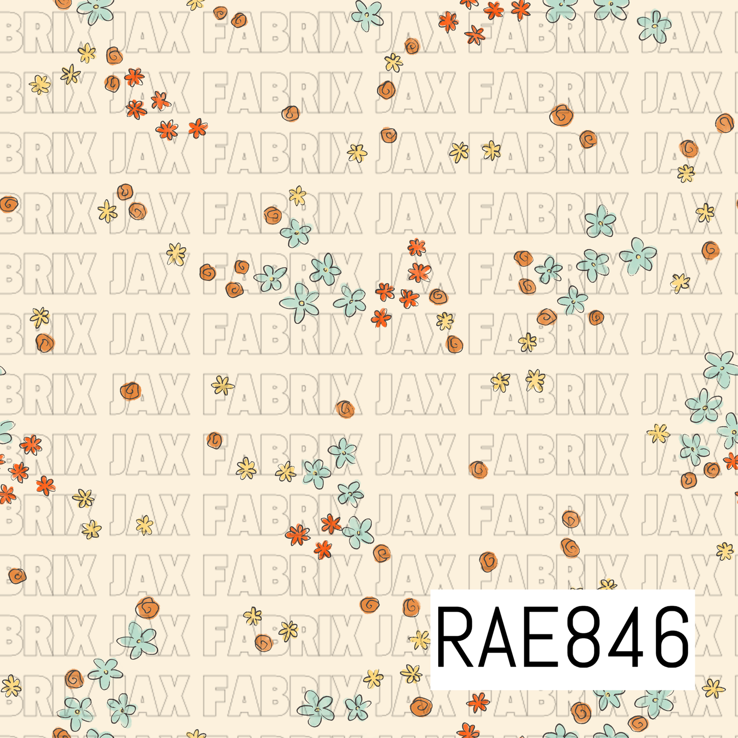 Inky Tiny Flowers RAE846