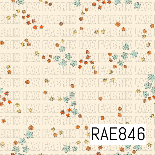 Inky Tiny Flowers RAE846