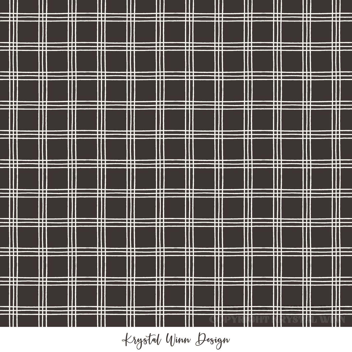 Kitty Love Plaid Black KW1077