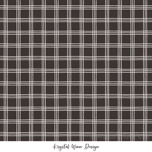 Kitty Love Plaid Black KW1077