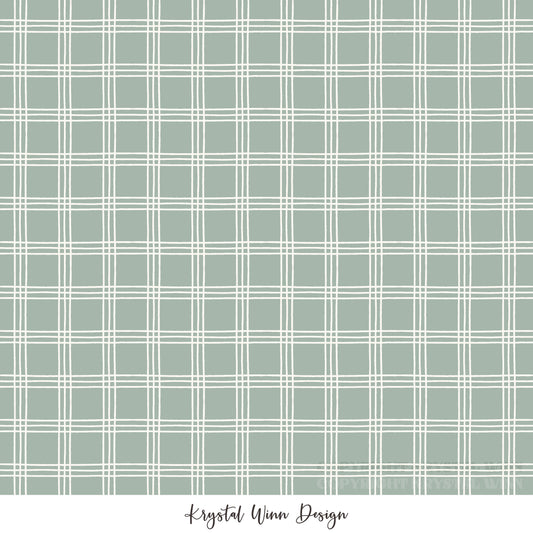 Kitty Love Plaid Mint KW1076