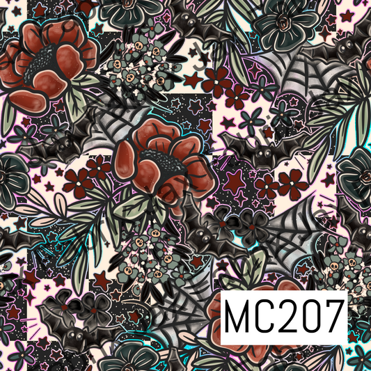Creature Of The Night Floral Check MC207