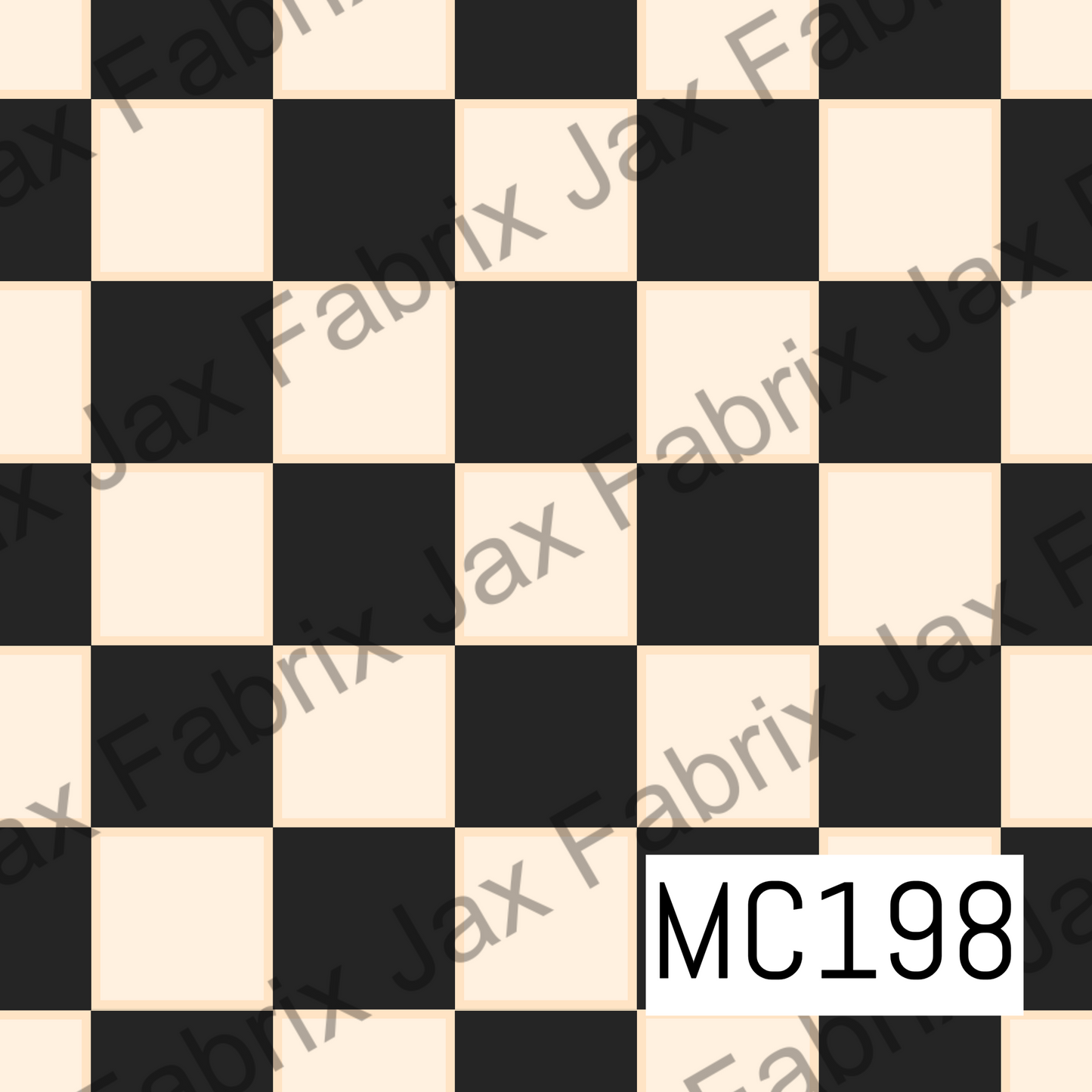 Creature Of The Night Black and Cream Check MC198