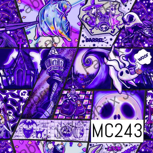 Comic Book Nightmare Toss Purple MC243