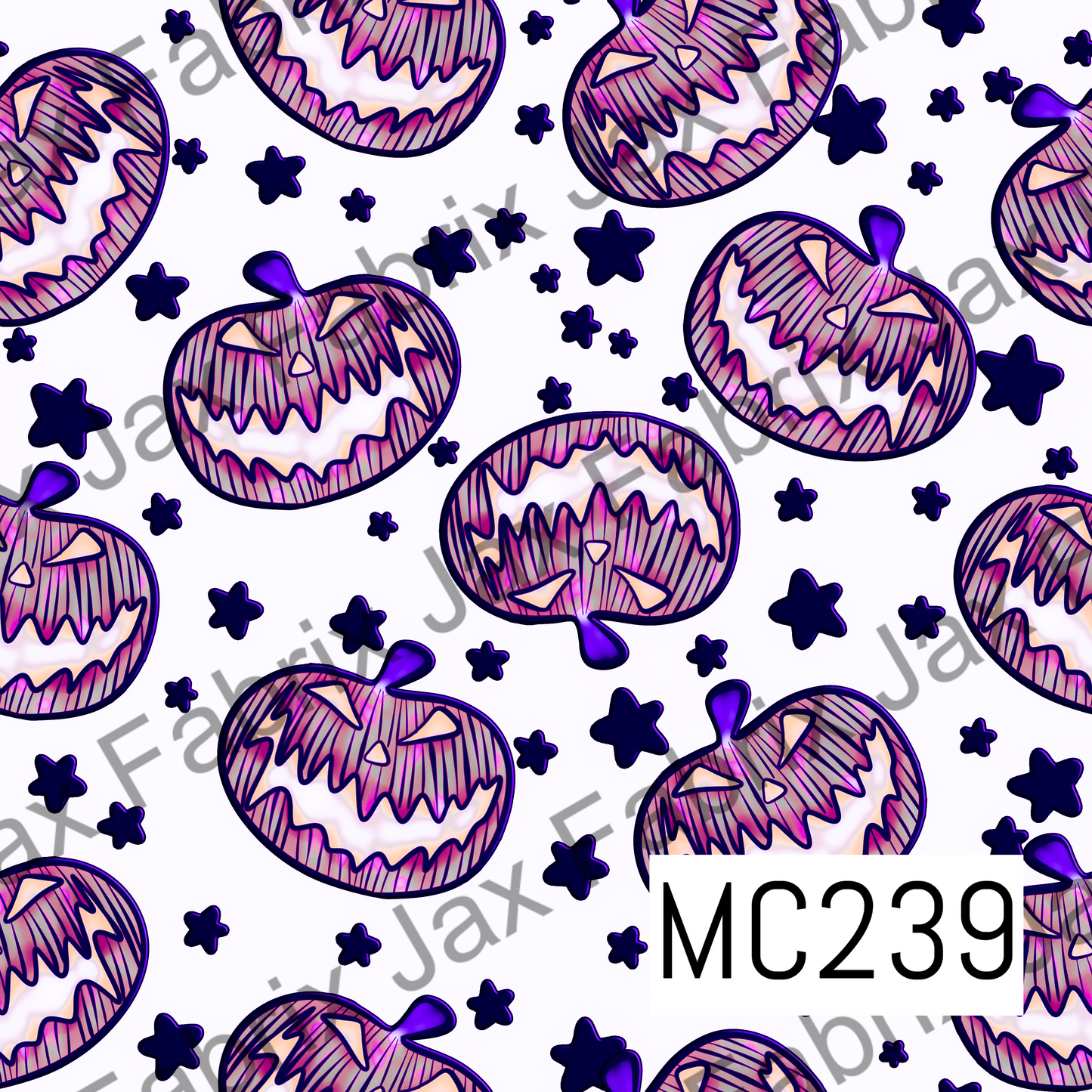 Comic Book Nightmare Pumpkin and Stars MC239