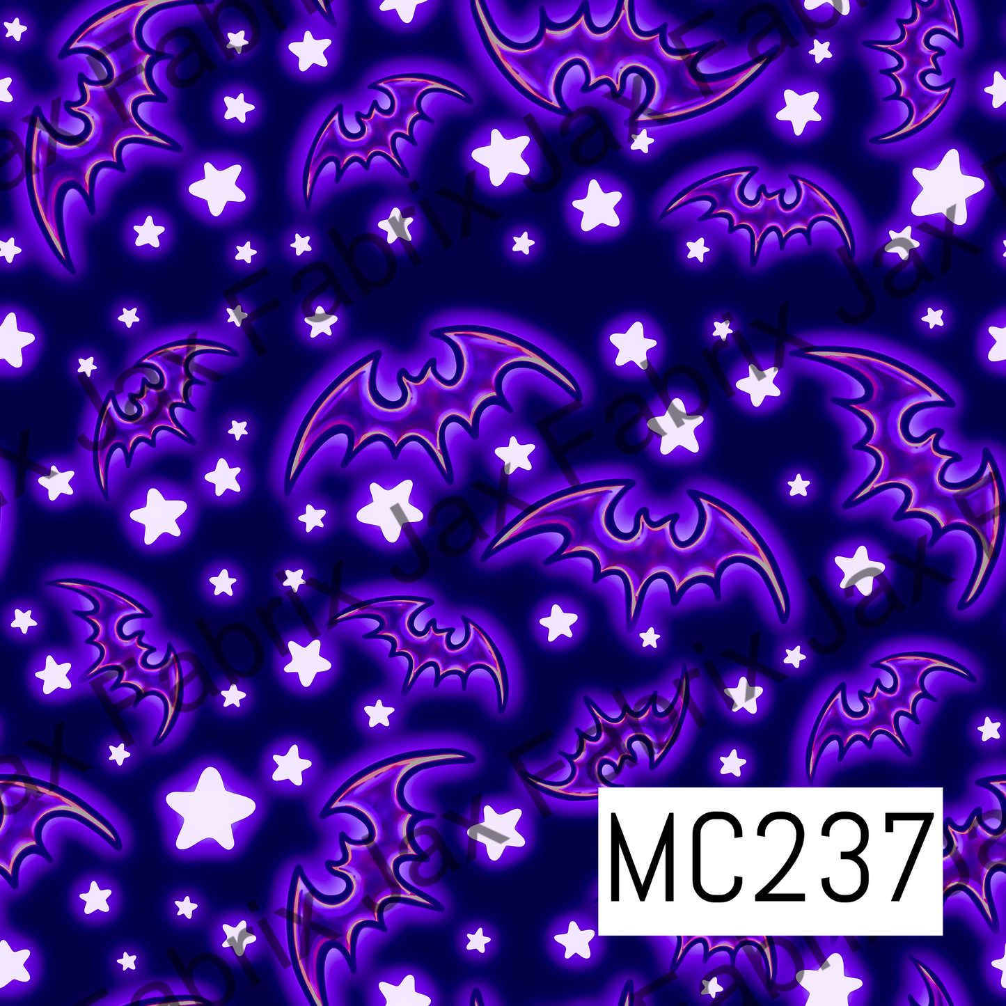 Comic Book Nightmare Skulls and Bones Purple MC237