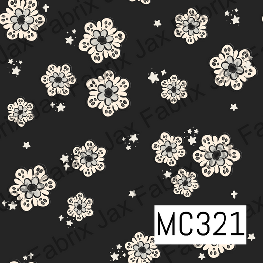 Spooky Garden Black Flowers MC321