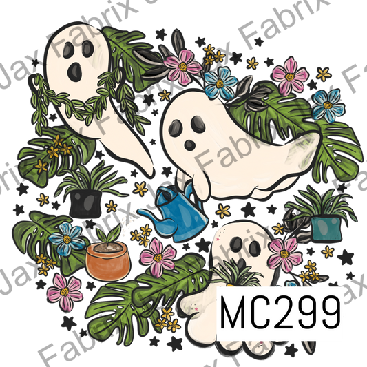 Spooky Garden Ghosts PNG MC299