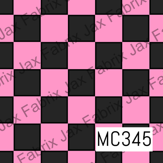 Pink And Black Doll Check MC345