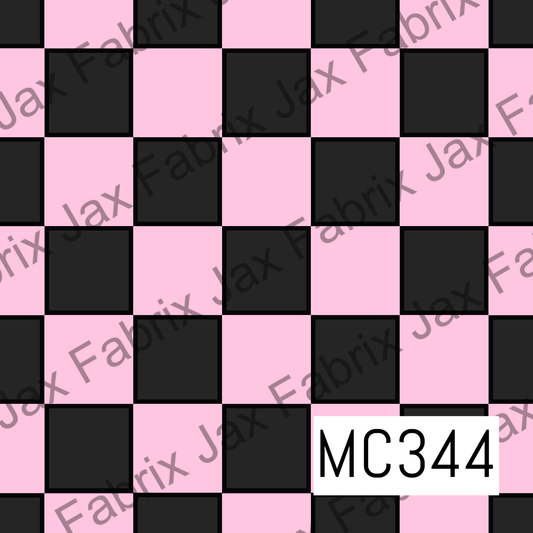 Light Pink And Black Doll Check MC344