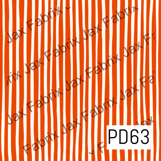 Nightmare Orange and White Stripes PD63